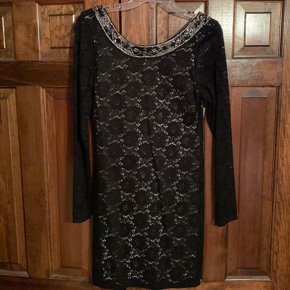 Denim & Supply Ralph Lauren black lace dress size Medium
